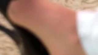 White Jeans, Nylon Dangling & Red Toenail Reveal