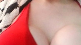 Great Big Boobs On Masturbating Redhead