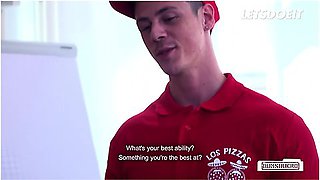 Bulgarian Babe Monika Phamous Fucks Delivery Guy