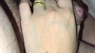 Step mom hand slip and handjob step son dick in erection