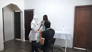 The doctor helps improve a patient's fertility! The bandit fucks the patient's wife in the middle of the hospital.