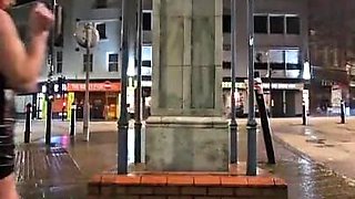 Risky Flash as Police Car Passes Behind