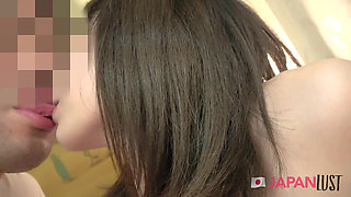 Petite Shy Japanese Teen Spreads for a Hot POV Cumload