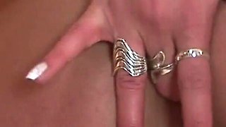 All nylon sexy brunette plays video while getting fucked by a big cock