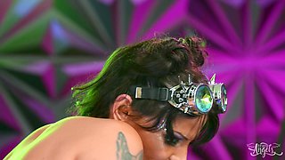 Shemale Interracial Cyberpunk sex