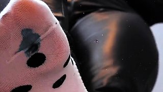 Close up cock jerking solo