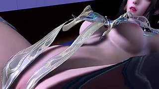 3D big boobs cheerleader got fucked in the gym