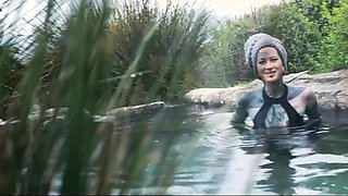 Hot spring anal outdoor fuck with Anuskatzz