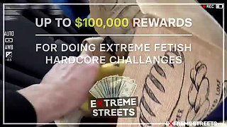 Russian Public Sex Challenge - Extreme Anal & Blowjob for Cash!