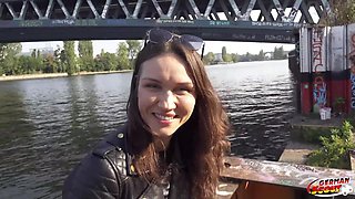 GERMAN SCOUT - DP Anal Sex Casting for small dirty MILF Cougar Kristina Grace