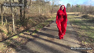 Latex Superhero Miss Fetilicious