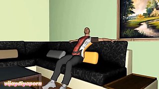 Desi Indian Aunty Cheating With Stranger - Big Natural Tits Creampie Hardcore Sex in Hindi