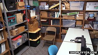 Shoplyfter Jade Amber get cute like a cherry on top while getting her snatch screw up!