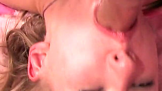 Penny got a throat fucking all the way balls in!