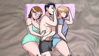 Finally getting her chance, MissKitty2K gives it to the big-titted lady in hard style