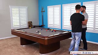 Lana Rhodes takes two dicks in a threesome - Naughty America