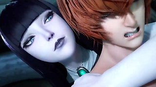 3d animated witch is making a redhead young guy cum like a fountain