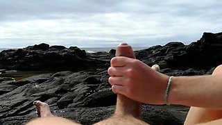 Fucking a Perfect Ass on the Beach - Amateur POV Handjob