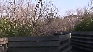 Smoking Hot Corey Flashes It All in a Public Park