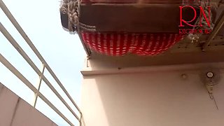 Beautiful Lady Swinging Without Panties Outdoors in Slow Motion
