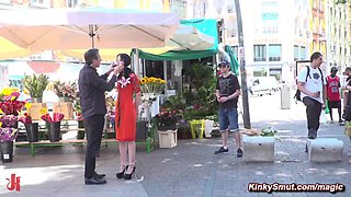 Masochistic slave public humiliation