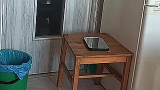 Crazy Couple Having Fun in the Kitchen