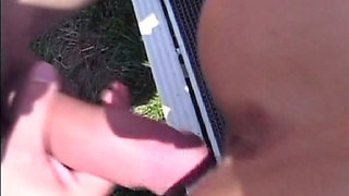 This Blonde German Babe Got Her Tigh Pussy Fucked at Pool