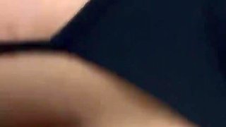 Slim teen got pounded in standing, in a public restroom POV