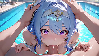 Odette - Bikini Poolside Hard Fuck POV (Genshin Impact)