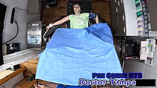 Hot Gyno Exam with Ashley Pink - Petite Teen Moans Loud in Medical Fetish Scene