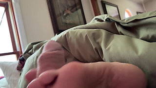 Granny Ann Almost Gets Caught in Footjob
