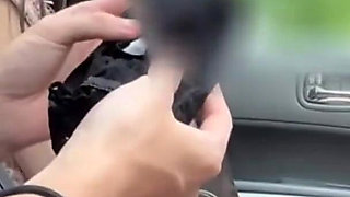 Car Mood Rises, Intimate Drive Leads to Playful Blowjob and Gentle Cum-swallowing Moment