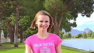 Shy Teen Catarina's Hidden Peek