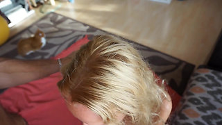 Blonde Mature Wife Enjoys Oral and Pussy Sex
