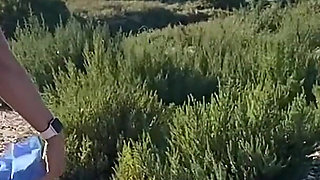 Stripping Naked on Public Beach