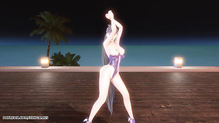 [mmd] Le Sserafim - Smart Eve Sexy Striptease Star Blade Hentai Uncensored 4K 60fps