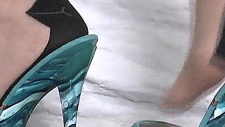 Exciting Turquoise Aqua High Heels Showcase