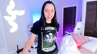 Awesome Teen With Big Boobs Dildo Masturbation