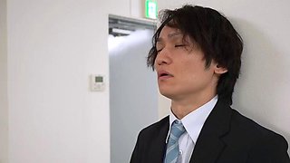 Sexy asian anal fucking with stockings