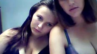 Lesbian big boobed ebony babes