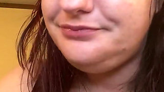 Goddess Chugs and Gulps a Large Green Tea