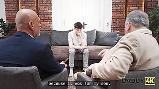 Daddy4k featuring Baby Kitten's threesome porn