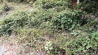 Punishment Walk - Stuffing Her Bra and Panties in the Woods