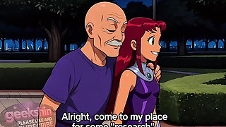 Starfire and the Old Man do something  (AI Perverted Video)