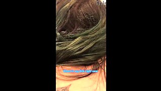 Emo Slut Gagging On Black Cock - Sloppy Blowjob & Real Orgasm