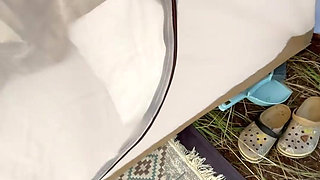 Woke up My Big Ass Step Sister in a Tent and Fucked Her