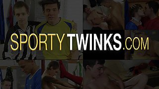 Athletic jock fucks twink and sucks