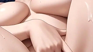 105. Beautiful Woman on Beach Fingering (ai Animation)