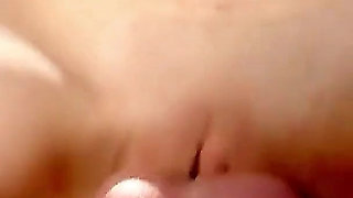 Skinny teen Megan gets fucked on the terrace by pool boy