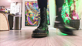 6'7 Giantess in Doc Martens Stomping Hard Vicious Slow-mo Stomps